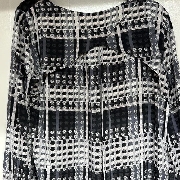 NWT Thakoon Design Nation Womens L Carnaby Street Dotted Shift Dress Black Gray - Picture 5 of 12